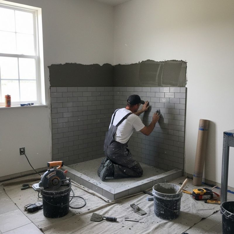 Shower Tile Installation